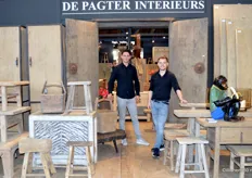 Marnix en Jannick van De Pagter Interieurs. Voor het eerst stond het meubelbedrijf op Maison&Objet.